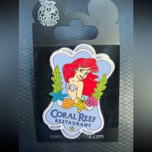 Ariel little mermaid coral Reef Restaurant pin 2005
Rare Disneyland wdw pin